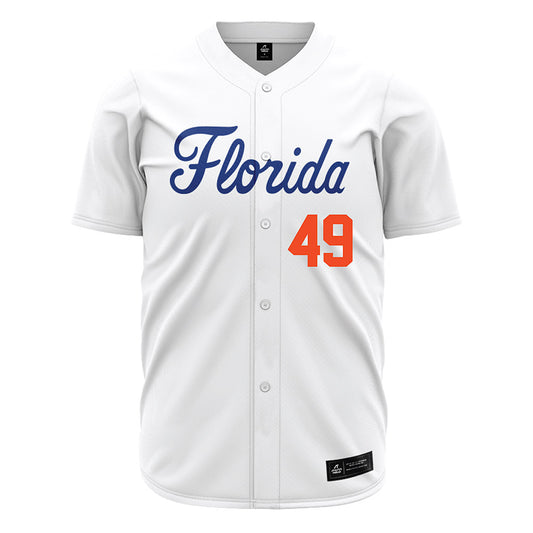 Florida - NCAA Baseball : Colton Schwarz - White Jersey-0