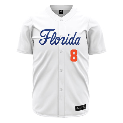 Florida - NCAA Baseball : Christian Rodriguez - White Jersey