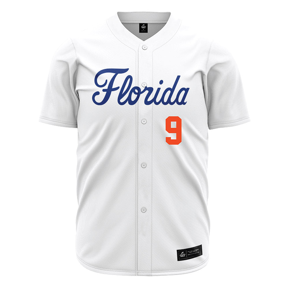 Florida - NCAA Baseball : Luke McNeillie - White Jersey