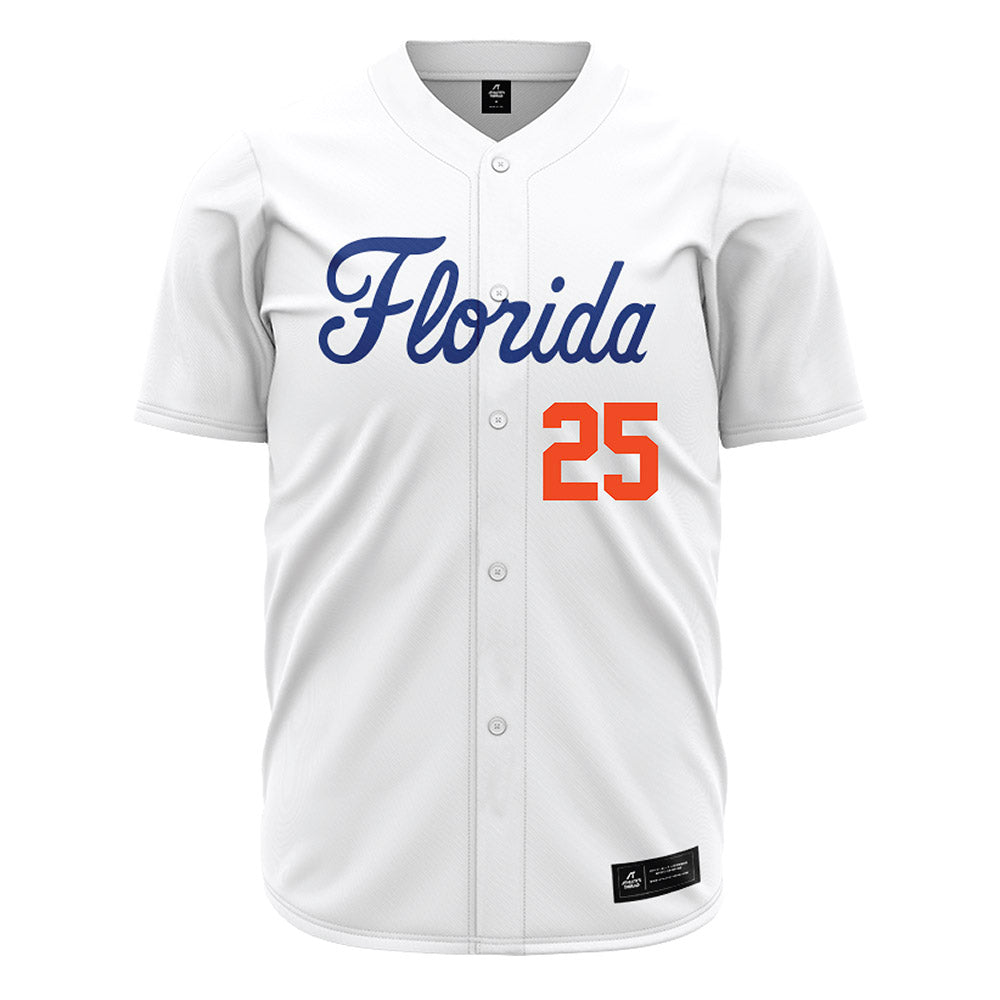 Florida - NCAA Baseball : niko janssens - White Jersey-0