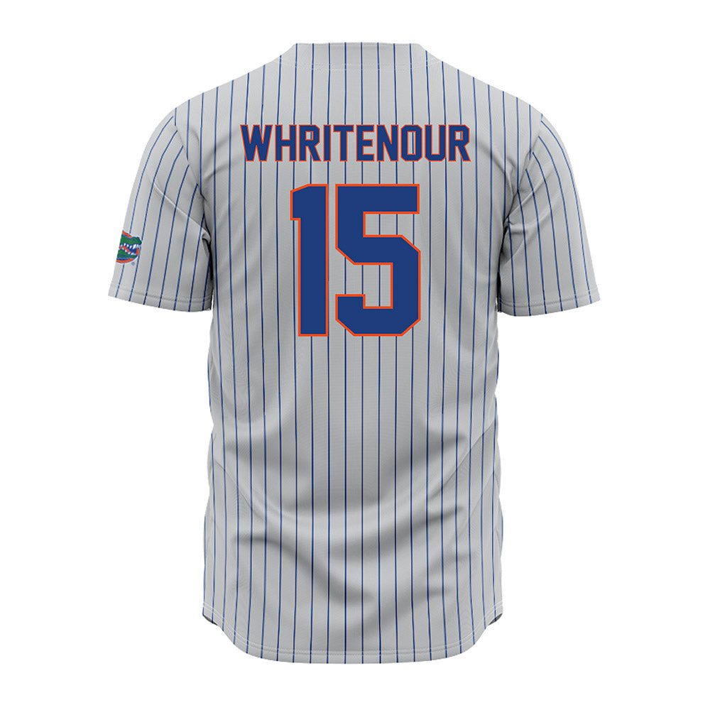 Florida - NCAA Baseball : Joshua Whritenour - Grey Pinstripe Jersey