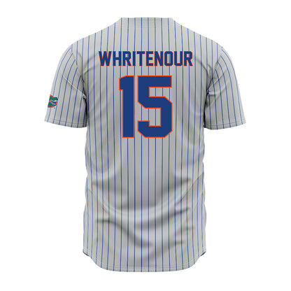 Florida - NCAA Baseball : Joshua Whritenour - Grey Pinstripe Jersey