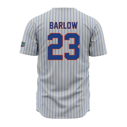 Florida - NCAA Baseball : Billy Barlow - Grey Pinstripe Jersey