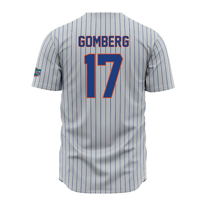 Florida - NCAA Baseball : Jacob Gomberg - Grey Pinstripe Jersey