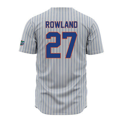 Florida - NCAA Baseball : Blaine Rowland - Grey Pinstripe Jersey