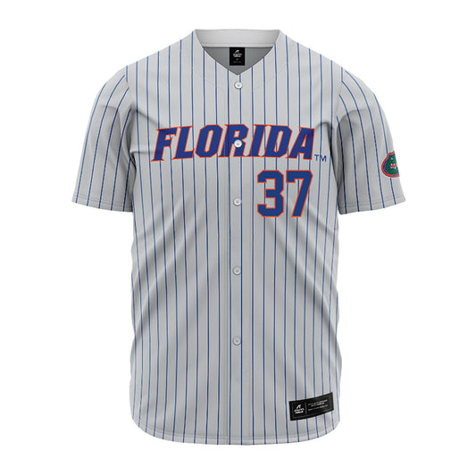 Florida - NCAA Baseball : Matthew Jenkins - Grey Pinstripe Jersey