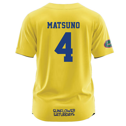 Florida - NCAA Softball : Kalie Matsuno - Sunflower Yellow Jersey-1