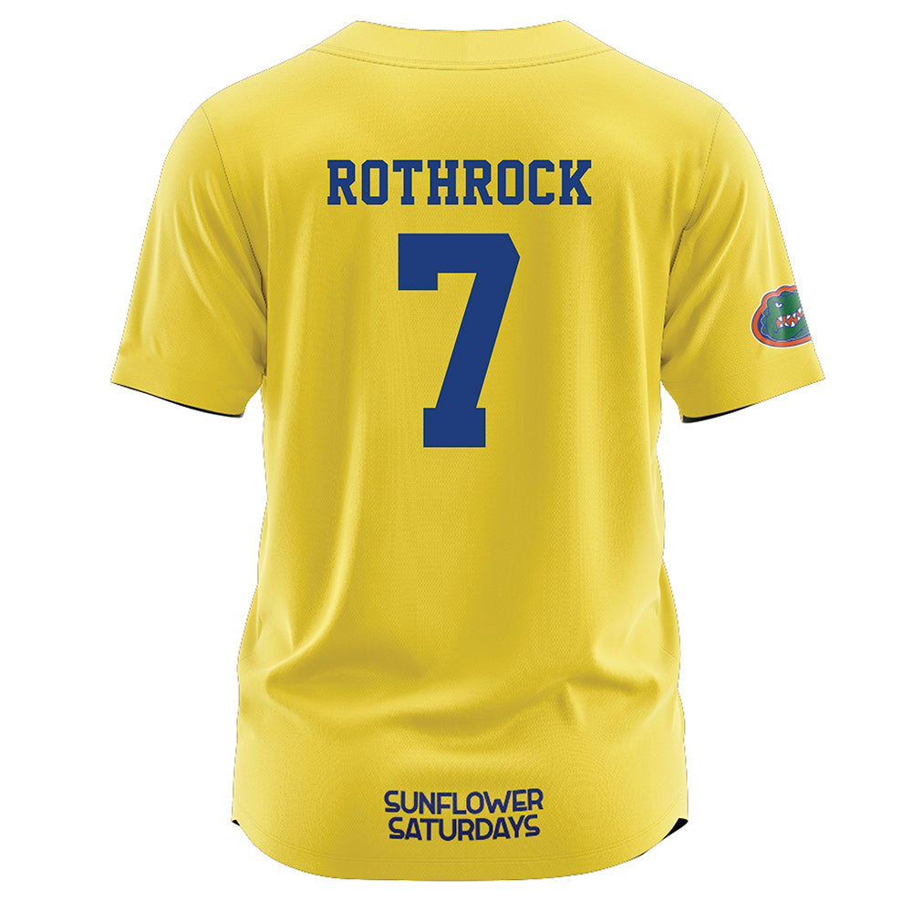 Florida - NCAA Softball : Keagan Rothrock - Sunflower Yellow Jersey