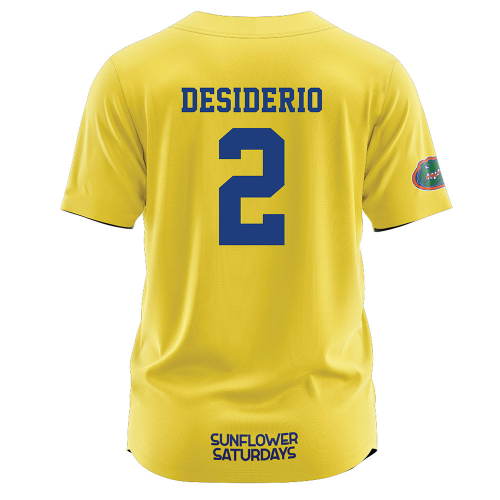 Florida - NCAA Softball : Giulia Desiderio - Sunflower Yellow Jersey-1