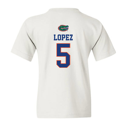 Florida - NCAA Women's Tennis : Qavia Lopez - Youth T-Shirt
