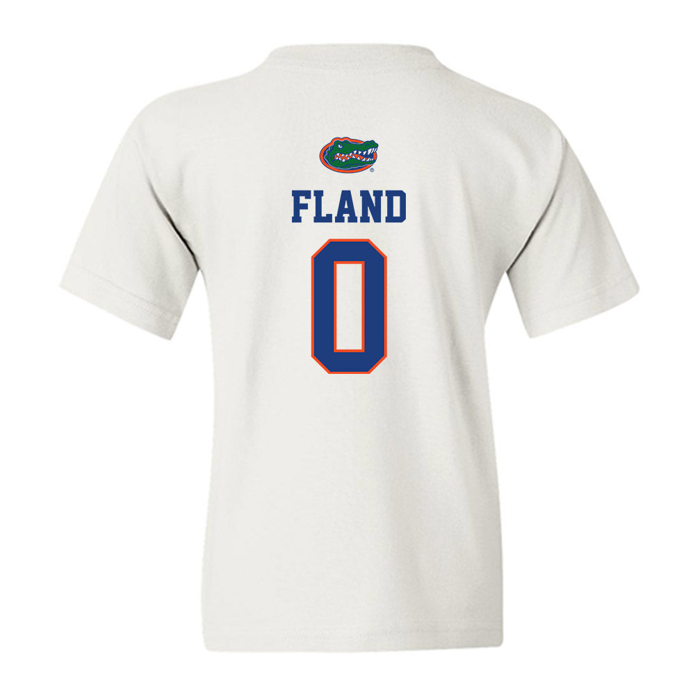 Florida - NCAA Men's Basketball : Johnuel Fland - Classic Shersey Youth T-Shirt-1