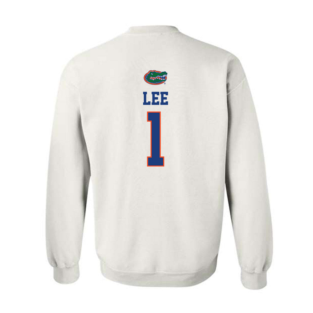 Florida - NCAA Men's Basketball : Xaivian Lee - Classic Shersey Crewneck Sweatshirt-1