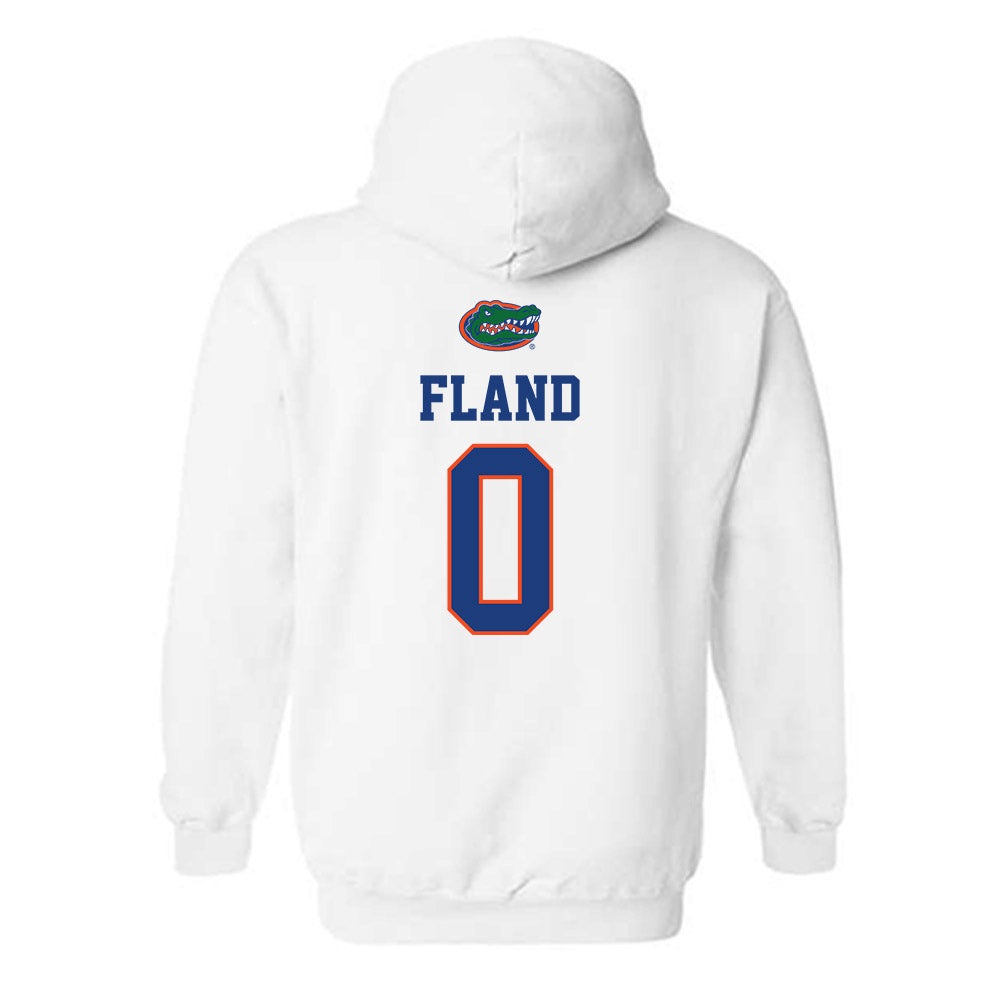 Florida - NCAA Men's Basketball : Johnuel Fland - Classic Shersey Hooded Sweatshirt-1