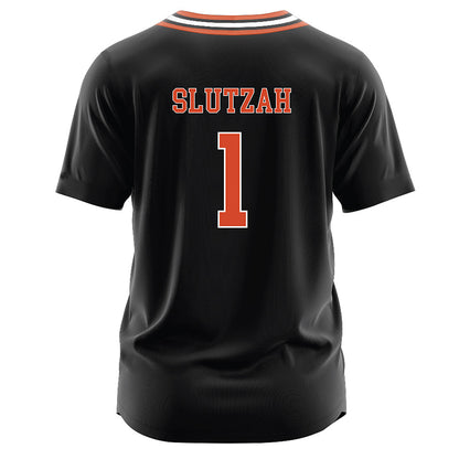 Campbell - NCAA Softball : Emma Slutzah - Black Jersey-1