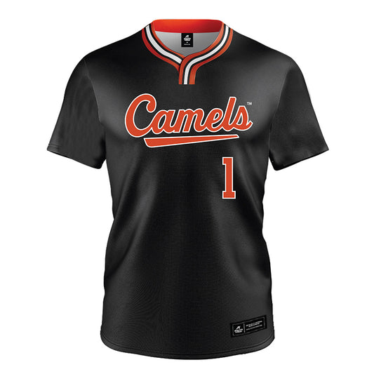 Campbell - NCAA Softball : Emma Slutzah - Black Jersey-0
