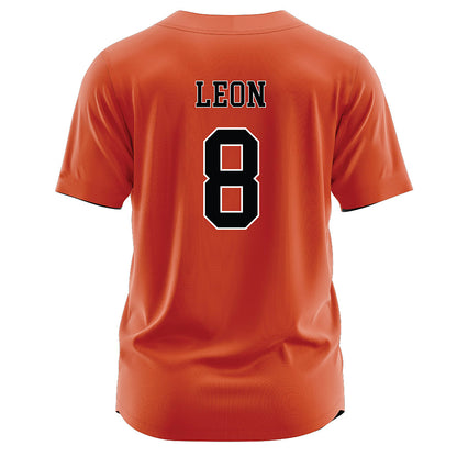 Campbell - NCAA Softball : Megan Leon - Orange Jersey-1