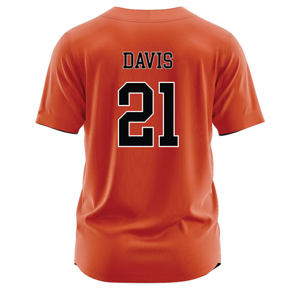 Campbell - NCAA Softball : livie davis - Orange Jersey-1
