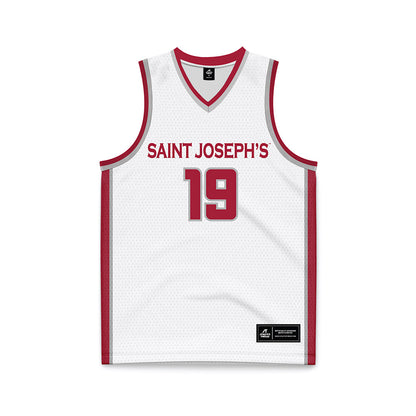 St. Joe's - NCAA Women's Basketball : Olivia Lutterodt - White Basketball Jersey-0