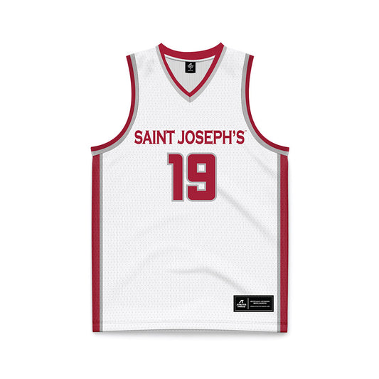 St. Joe's - NCAA Women's Basketball : Olivia Lutterodt - White Basketball Jersey-0