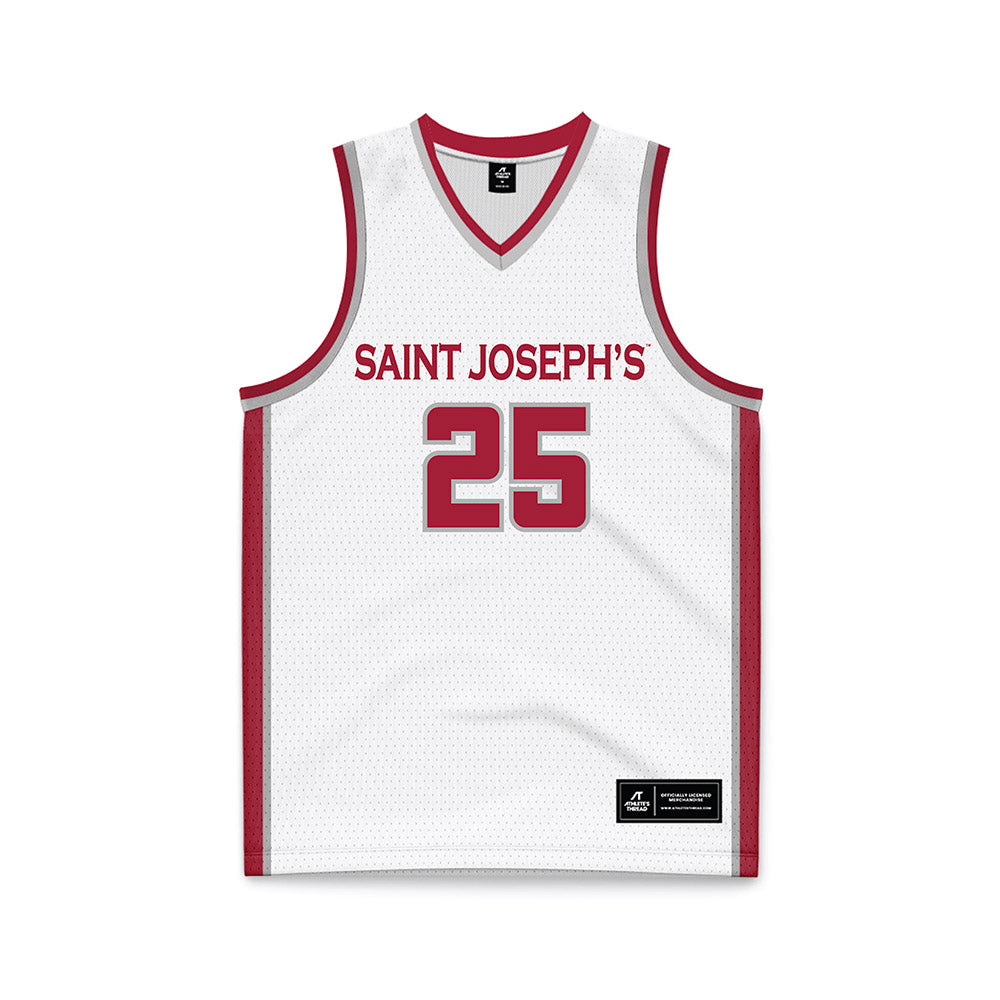 St. Joe's - NCAA Women's Basketball : Rian Dotsey - White Basketball Jersey-0