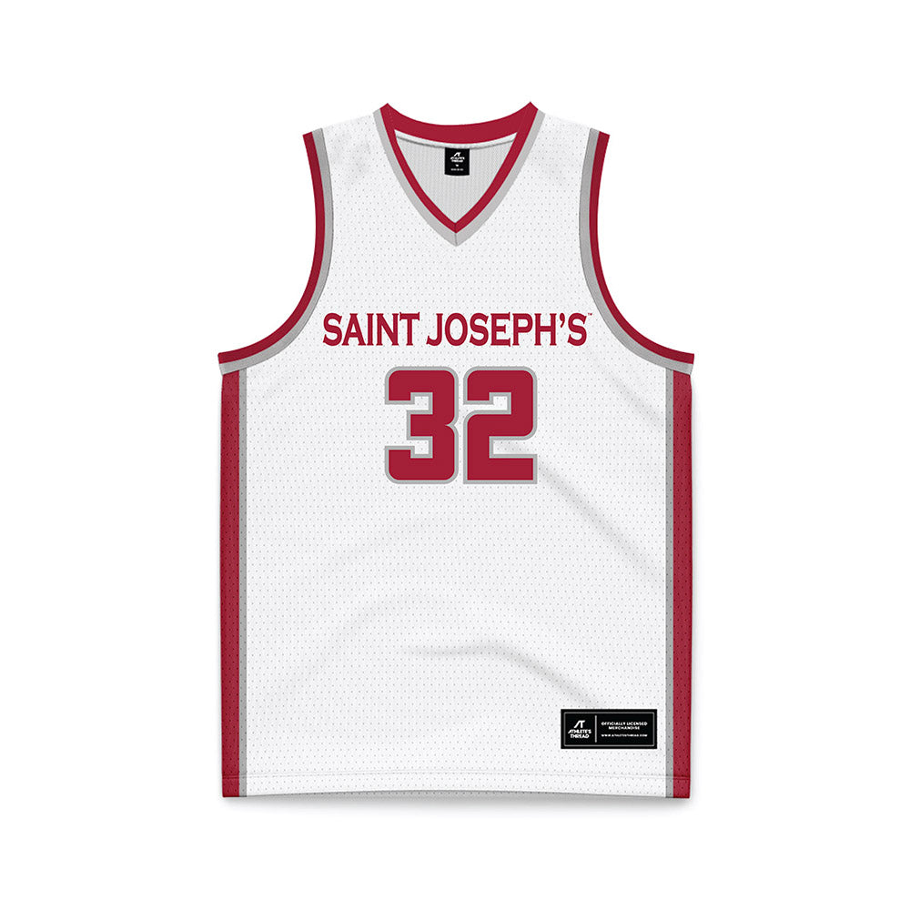St. Joe's - NCAA Women's Basketball : Cecilia Kay - White Basketball Jersey-0