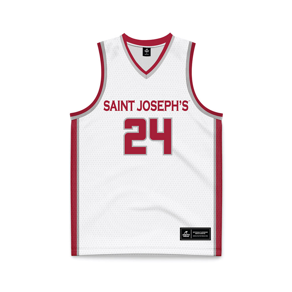 St. Joe's - NCAA Women's Basketball : Jill Jekot - White Basketball Jersey-0