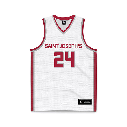 St. Joe's - NCAA Women's Basketball : Jill Jekot - White Basketball Jersey-0