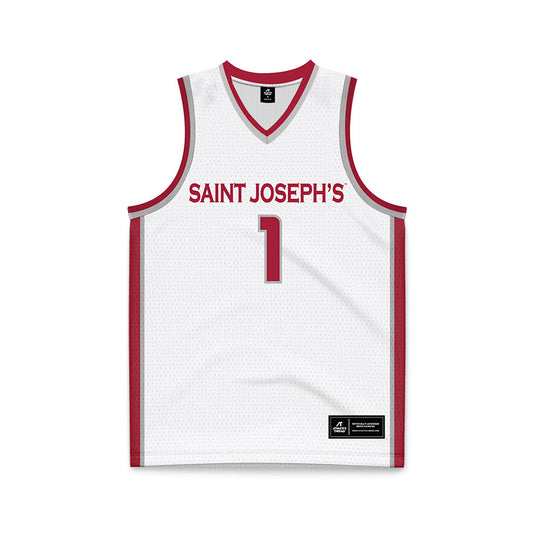 St. Joe's - NCAA Women's Basketball : Rhian Stokes - White Basketball Jersey