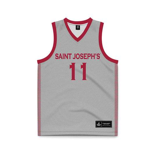 St. Joe's - NCAA Women's Basketball : Kaylie Griffin - Grey Basketball Jersey