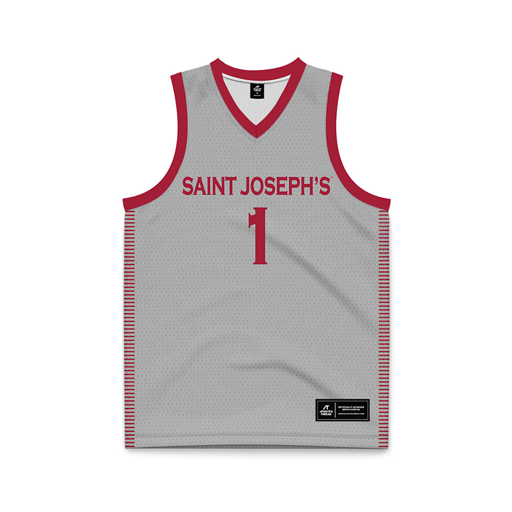 St. Joe's - NCAA Women's Basketball : Rhian Stokes - Grey Basketball Jersey