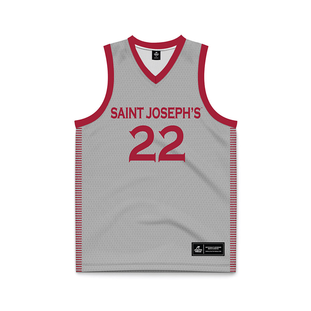 St. Joe's - NCAA Women's Basketball : Kaylinn Bethea - Grey Basketball Jersey-0