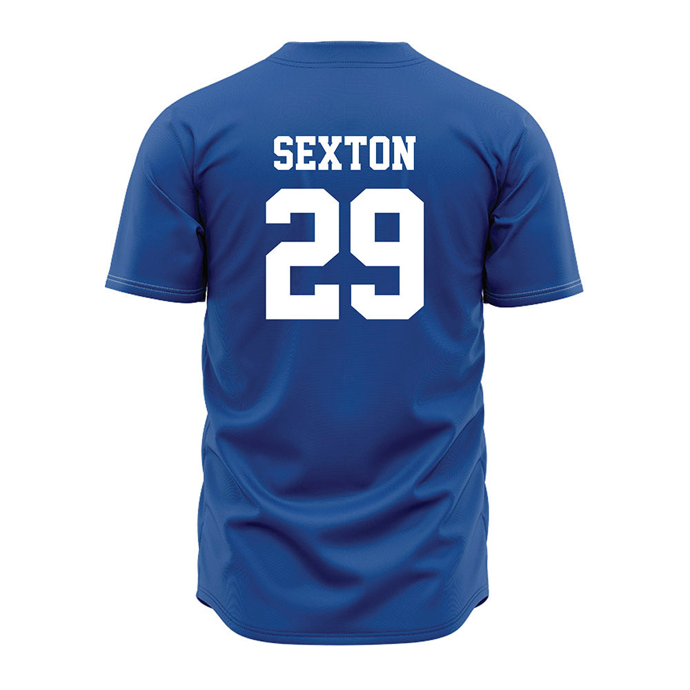 MTSU - NCAA Baseball : Landon Sexton - Royal Jersey-1