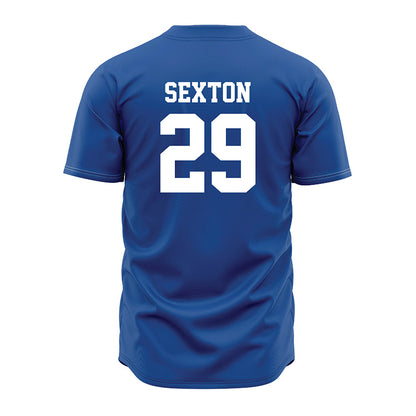 MTSU - NCAA Baseball : Landon Sexton - Royal Jersey-1