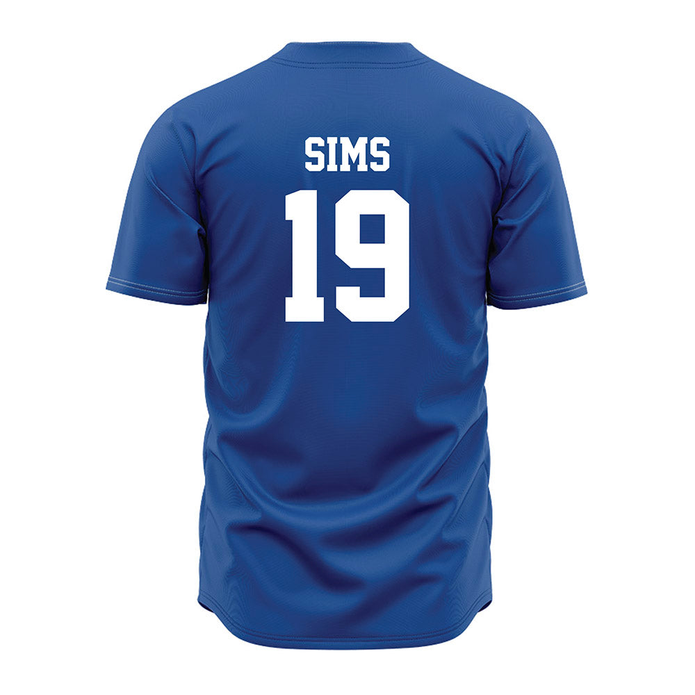 MTSU - NCAA Baseball : Garrett Sims - Royal Jersey