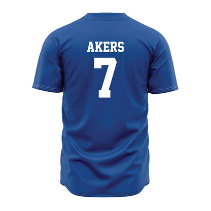 MTSU - NCAA Baseball : Layne Akers - Royal Jersey