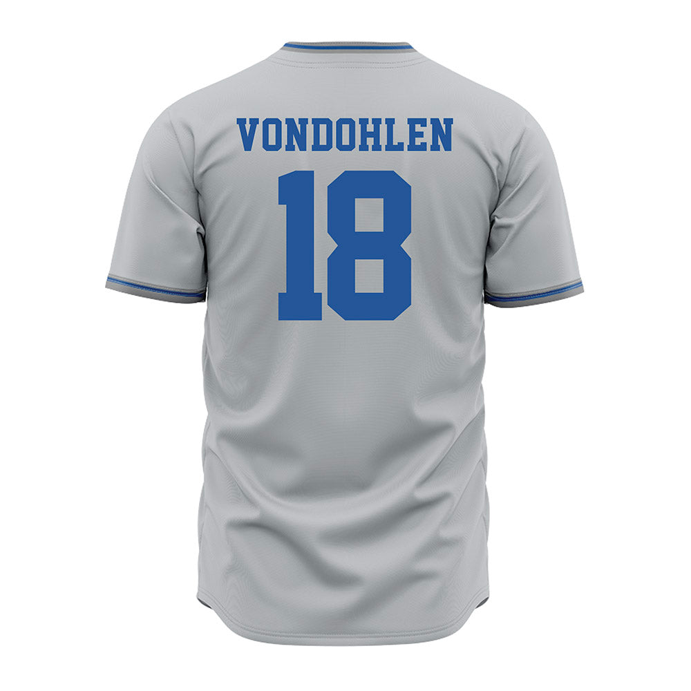 MTSU - NCAA Baseball : Brett Vondohlen - Grey Jersey-1