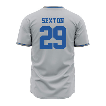 MTSU - NCAA Baseball : Landon Sexton - Grey Jersey-1
