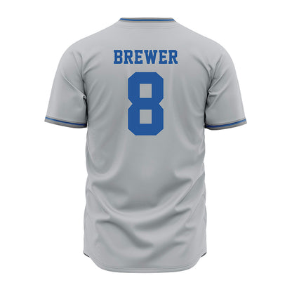 MTSU - NCAA Baseball : Nathan Brewer - Grey Jersey