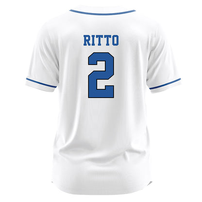 MTSU - NCAA Softball : Sabria Ritto - White Jersey