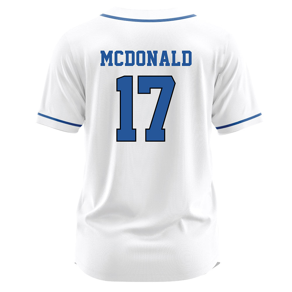 MTSU - NCAA Softball : Lucie McDonald - White Jersey-1