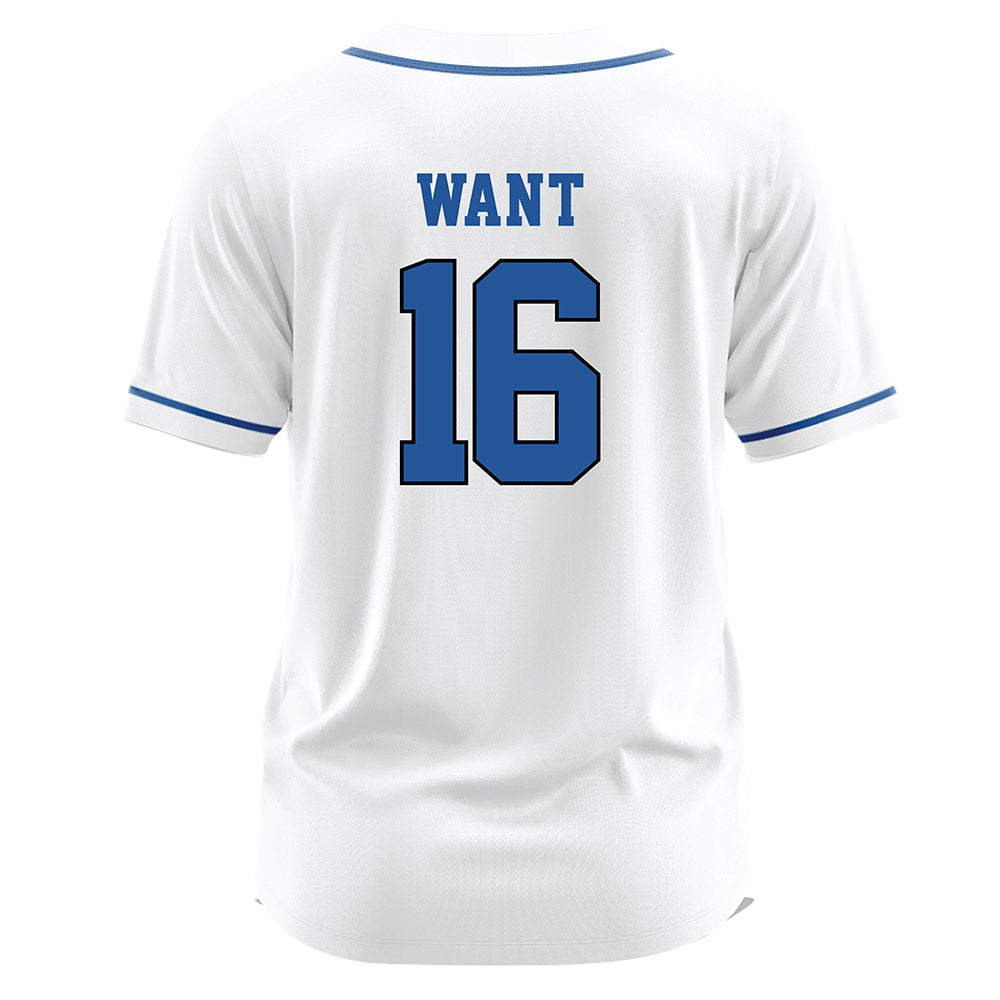 MTSU - NCAA Softball : Jana Want - White Jersey