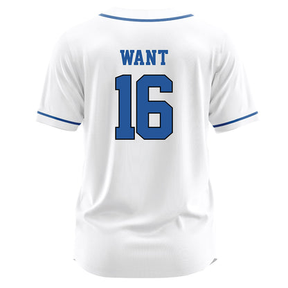 MTSU - NCAA Softball : Jana Want - White Jersey