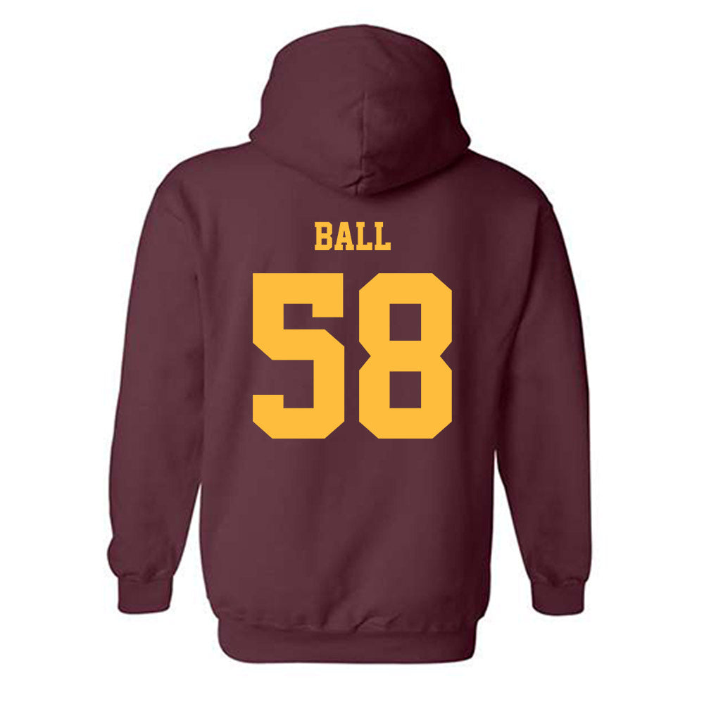 Minnesota - NCAA Football : Jaden Ball - Classic Fashion Shersey Hooded Sweatshirt-1