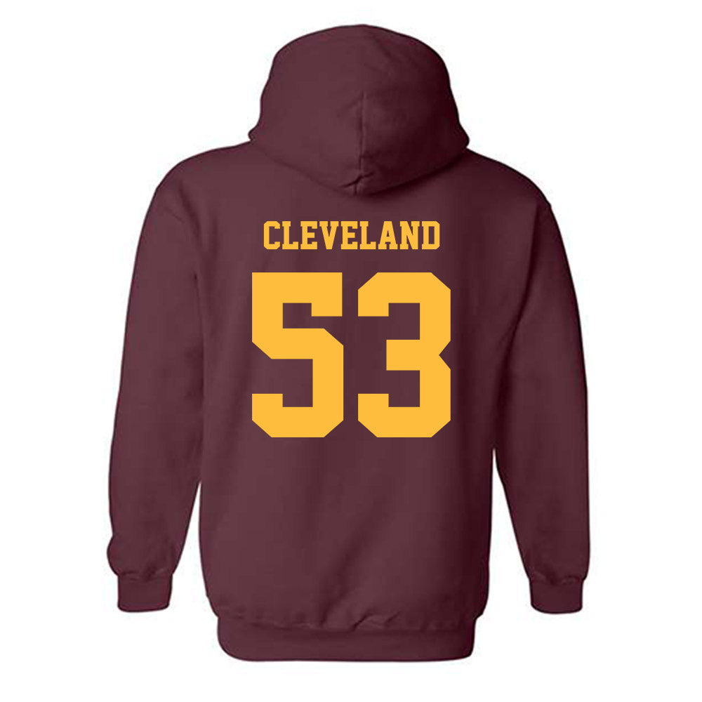 Minnesota - NCAA Football : Nate Cleveland - Classic Fashion Shersey Hooded Sweatshirt-1