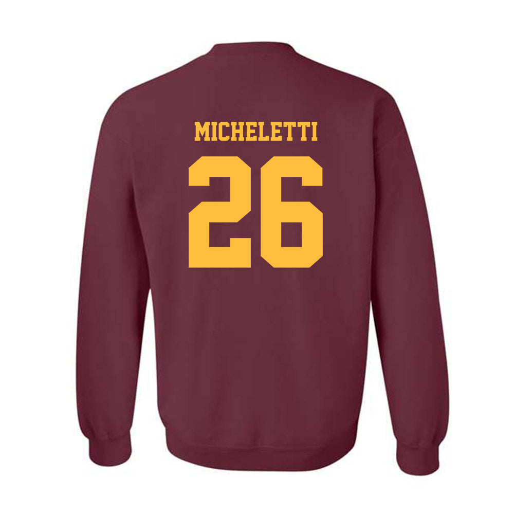 Minnesota - NCAA Men's Ice Hockey : Pat Micheletti - Classic Fashion Shersey Crewneck Sweatshirt