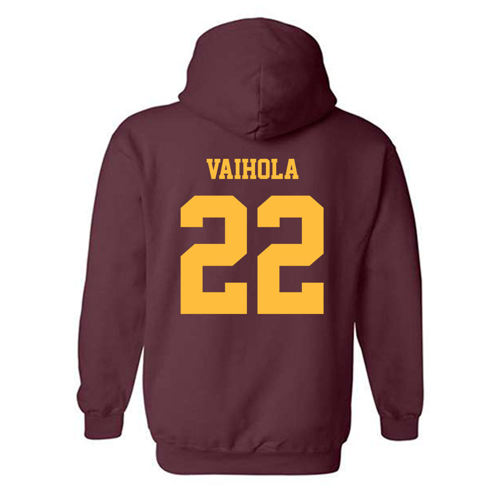 Minnesota - NCAA Men's Basketball : Robert Vaihola - Classic Fashion Shersey Hooded Sweatshirt-1
