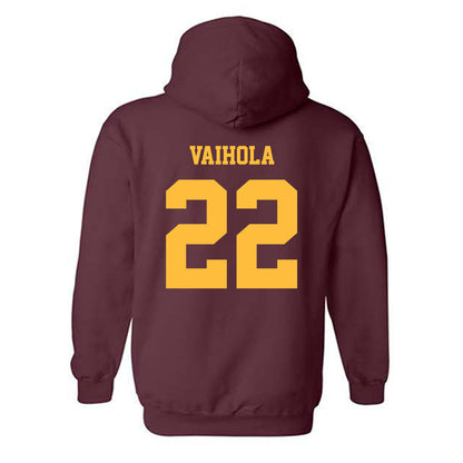Minnesota - NCAA Men's Basketball : Robert Vaihola - Classic Fashion Shersey Hooded Sweatshirt-1