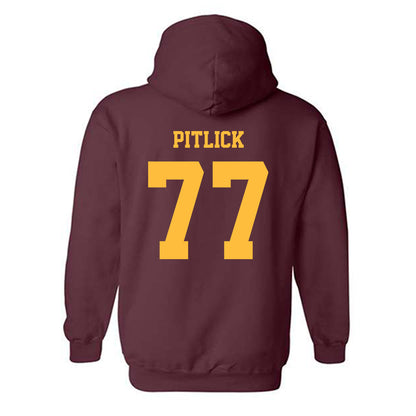 Minnesota - NCAA Men's Ice Hockey : Rhett Pitlick - Classic Fashion Shersey Hooded Sweatshirt