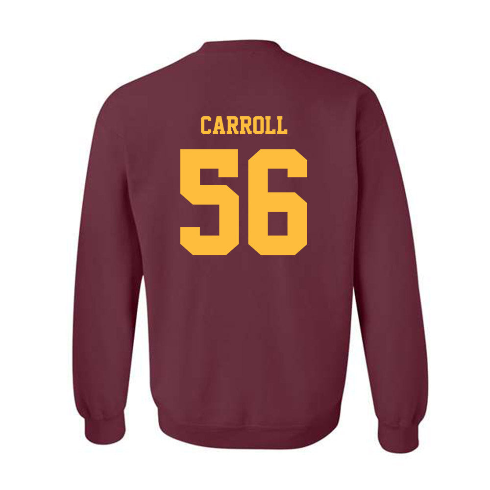 Minnesota - NCAA Football : Brett Carroll - Classic Fashion Shersey Crewneck Sweatshirt-1