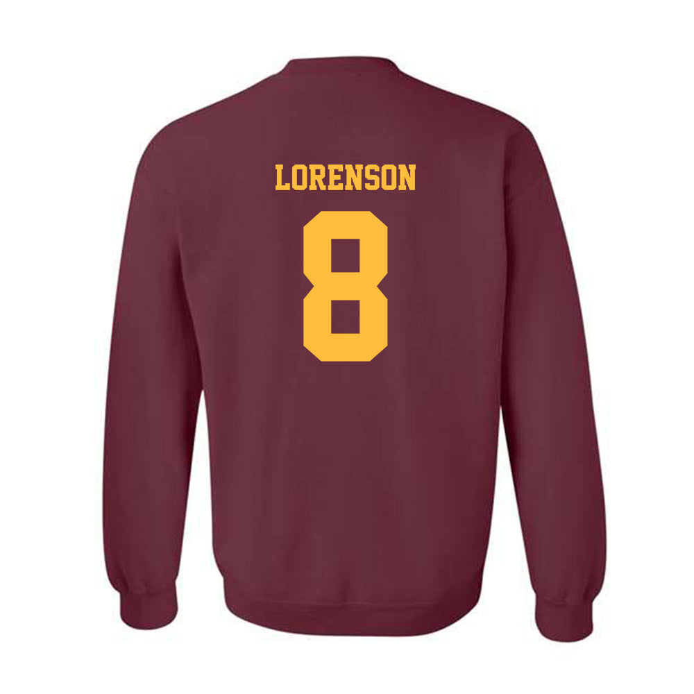 Minnesota - NCAA Men's Basketball : Max Lorenson - Classic Fashion Shersey Crewneck Sweatshirt-1